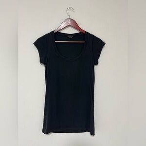 Theory Black Short Sleeve Women's Top